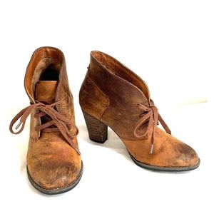 Clark’s Distressed Suede Booties